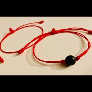 Kabbalah sting red cord bracelets set 2 pcs